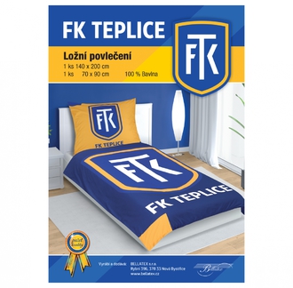 Povlečení FK Teplice - 100% bavlna - žlutomodré