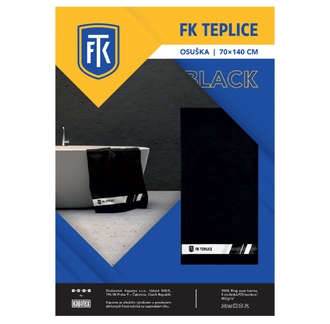 Osuška černá 70 x 140cm