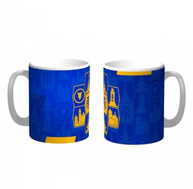 Hrnek šestiúhelník - modrý