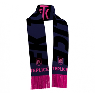 Šála FK Teplice - černorůžová